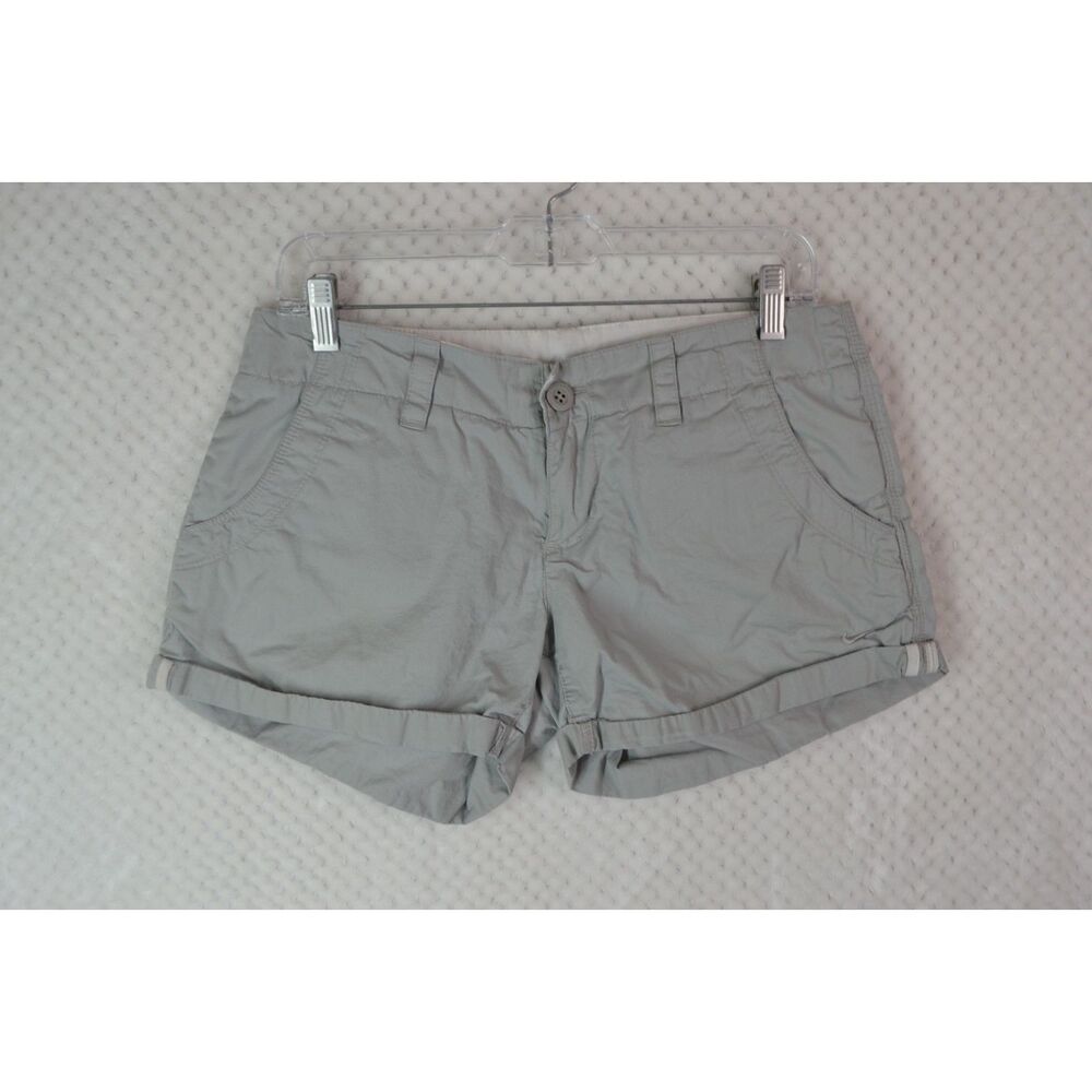 Nike Women's 8 Gray Low Rise 3.5 Inch Shorts